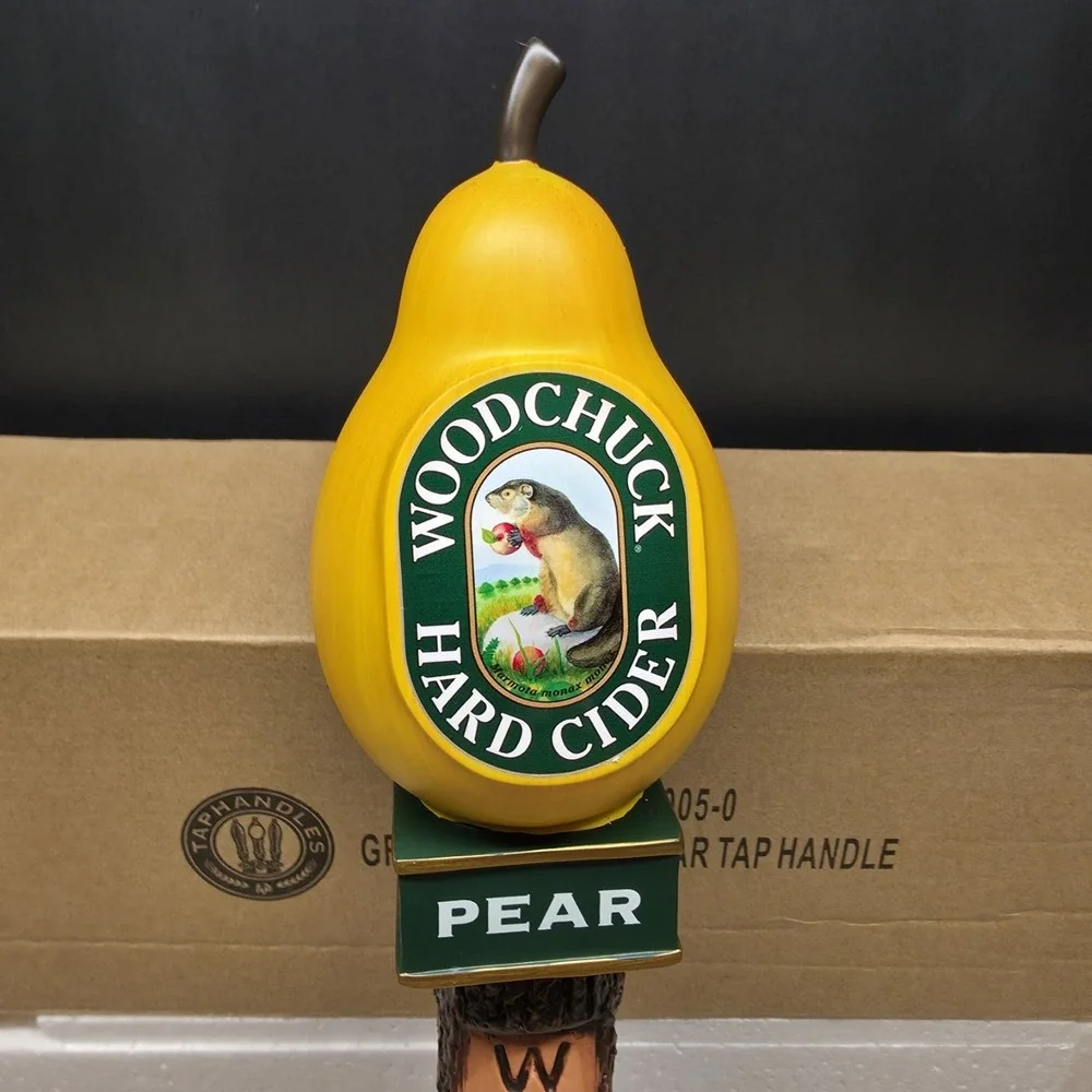 Green Mountain Woodchuck Hard Cider Pear Beer Tap Handle - New In Box